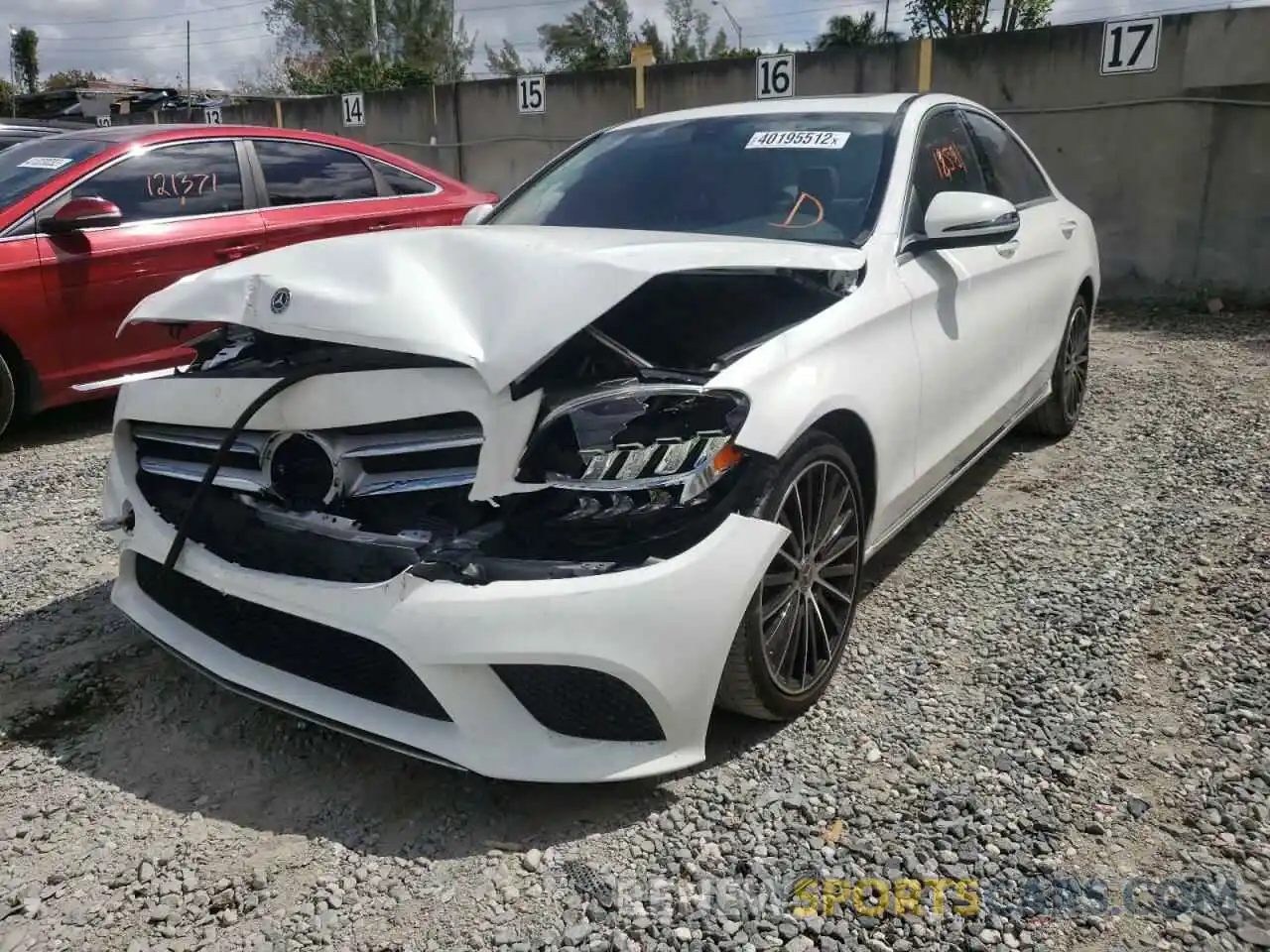 2 Photograph of a damaged car W1KWF8DB2MR649910 MERCEDES-BENZ C-CLASS 2021