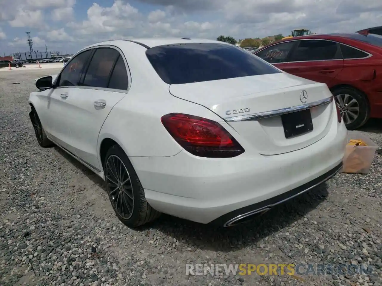 3 Photograph of a damaged car W1KWF8DB2MR649910 MERCEDES-BENZ C-CLASS 2021