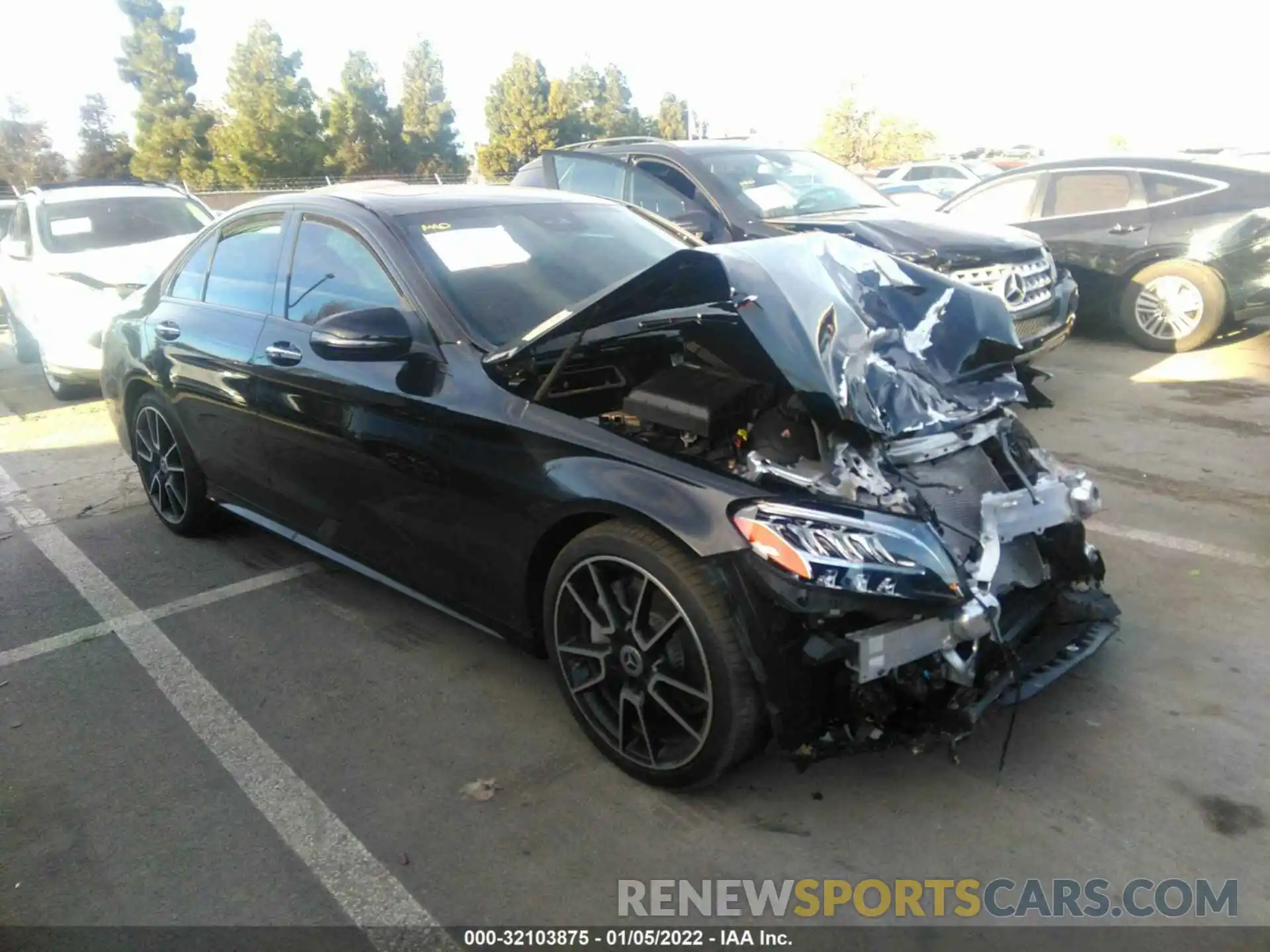 1 Photograph of a damaged car W1KWF8DB3MR605317 MERCEDES-BENZ C-CLASS 2021