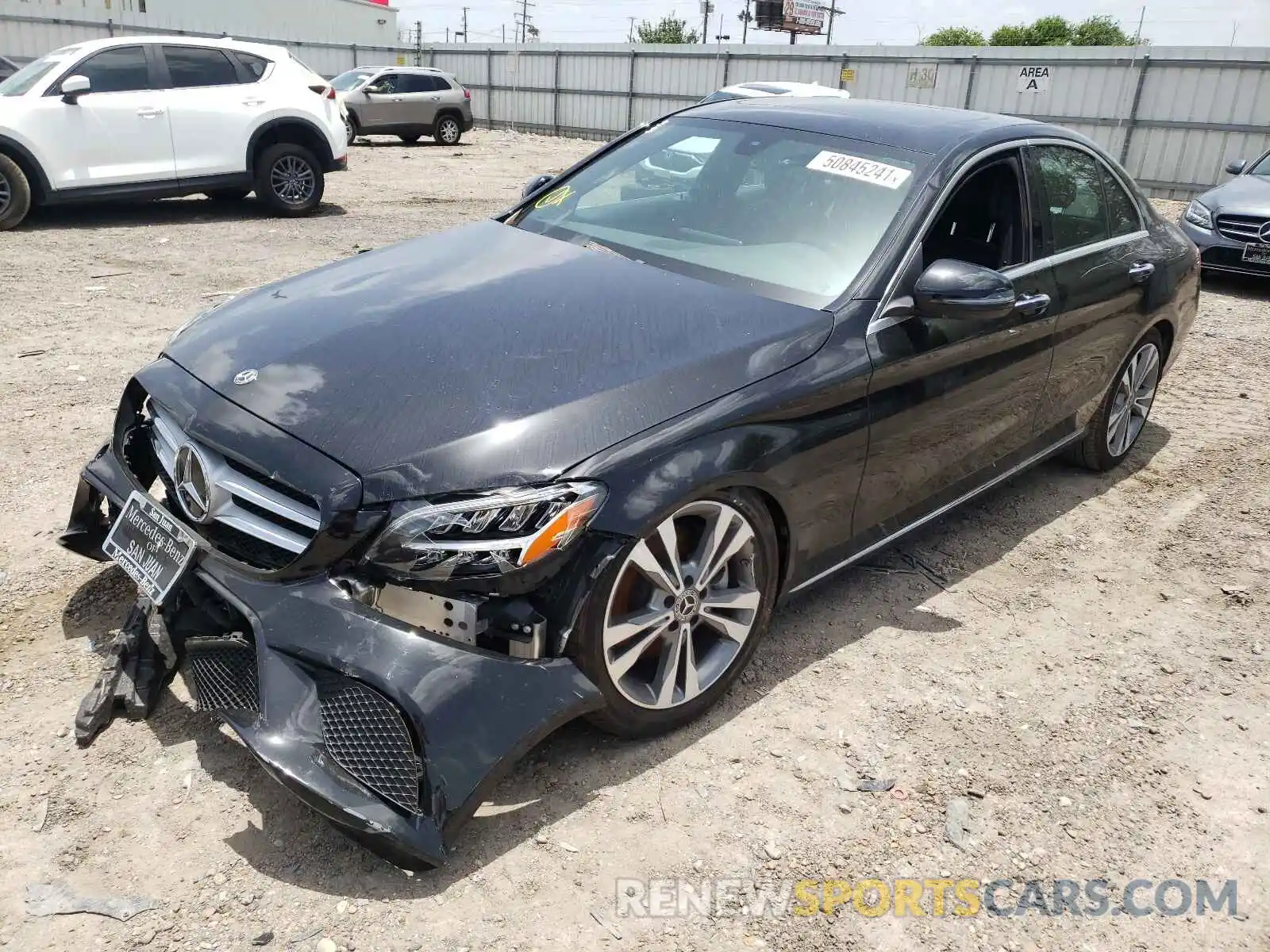 2 Photograph of a damaged car W1KWF8DB3MR609433 MERCEDES-BENZ C CLASS 2021