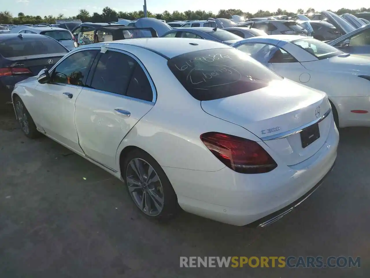 3 Photograph of a damaged car W1KWF8DB3MR609948 MERCEDES-BENZ C-CLASS 2021