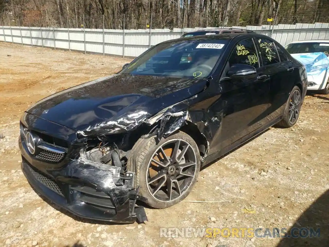 2 Photograph of a damaged car W1KWF8DB3MR614356 MERCEDES-BENZ C-CLASS 2021