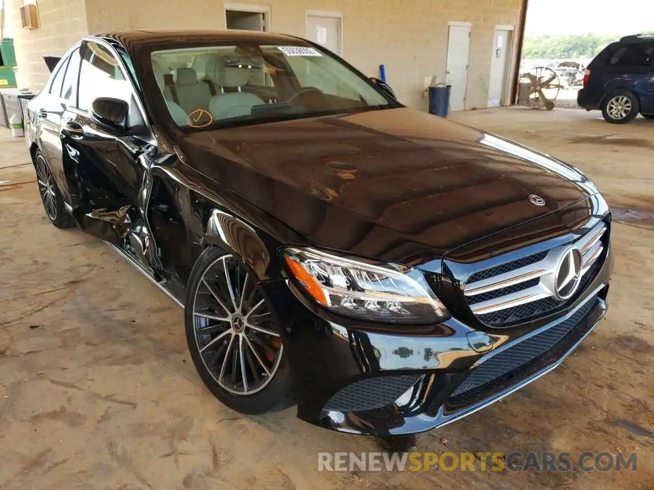 1 Photograph of a damaged car W1KWF8DB3MR619461 MERCEDES-BENZ C-CLASS 2021