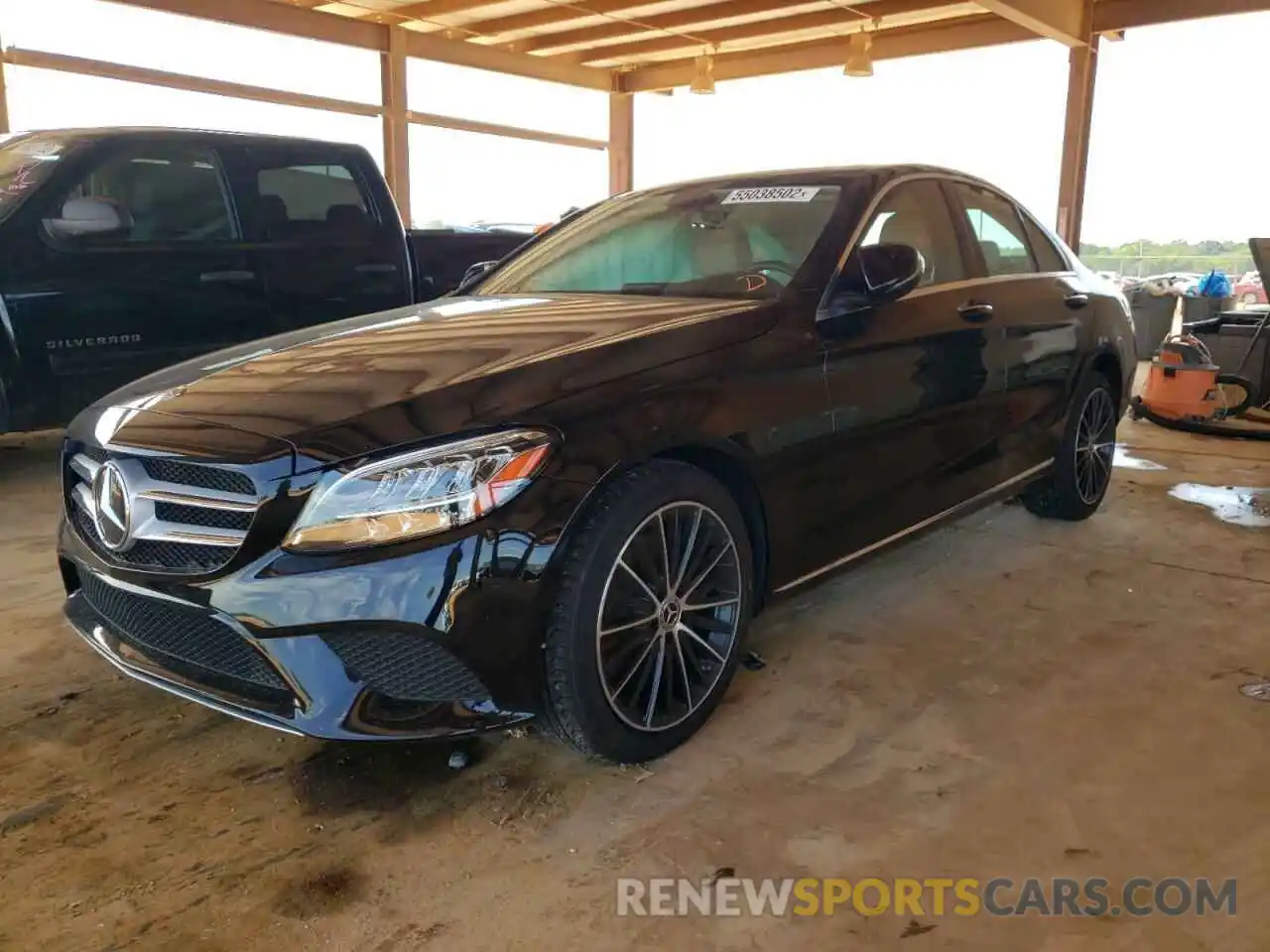 2 Photograph of a damaged car W1KWF8DB3MR619461 MERCEDES-BENZ C-CLASS 2021