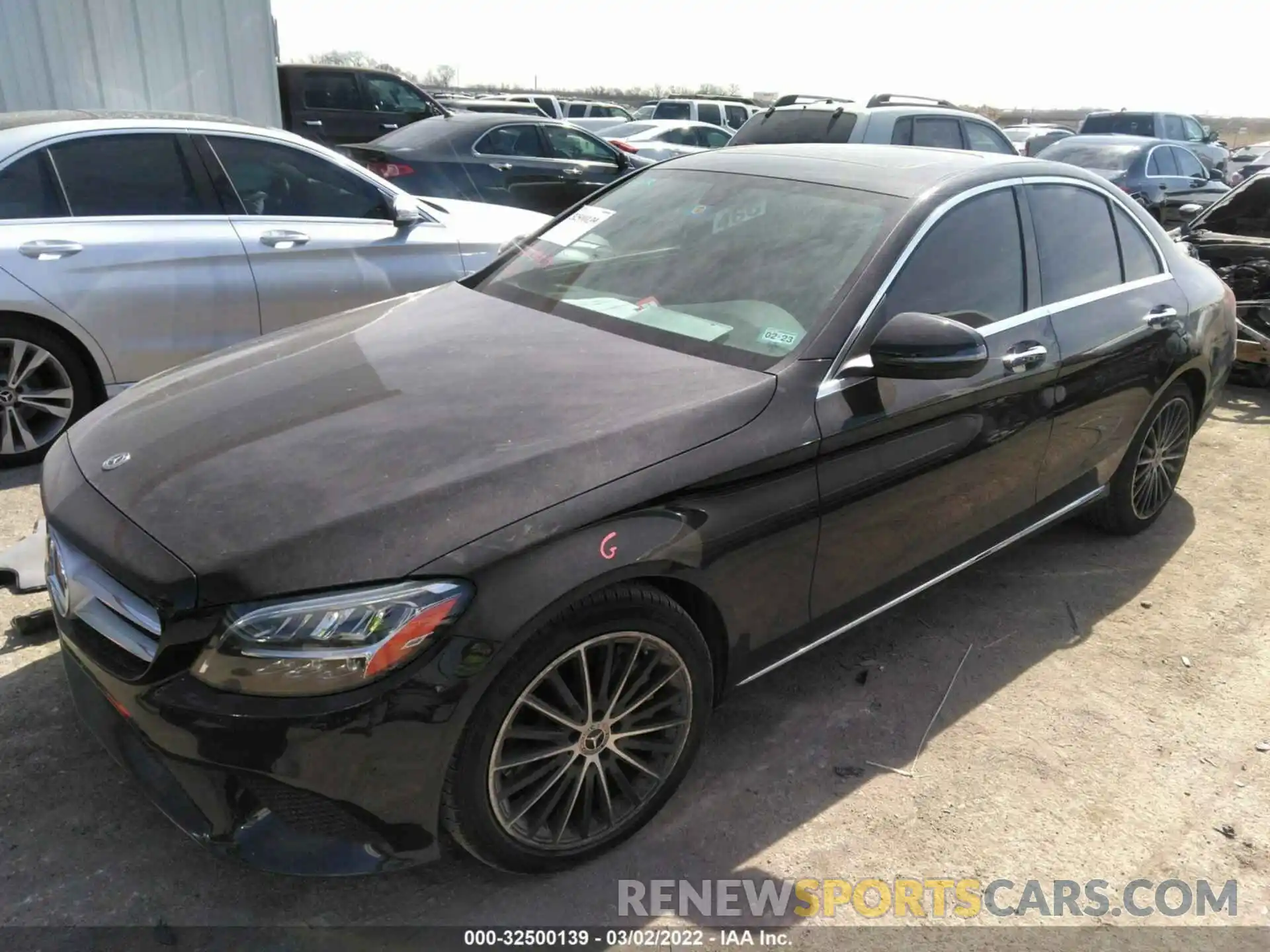 2 Photograph of a damaged car W1KWF8DB3MR622201 MERCEDES-BENZ C-CLASS 2021