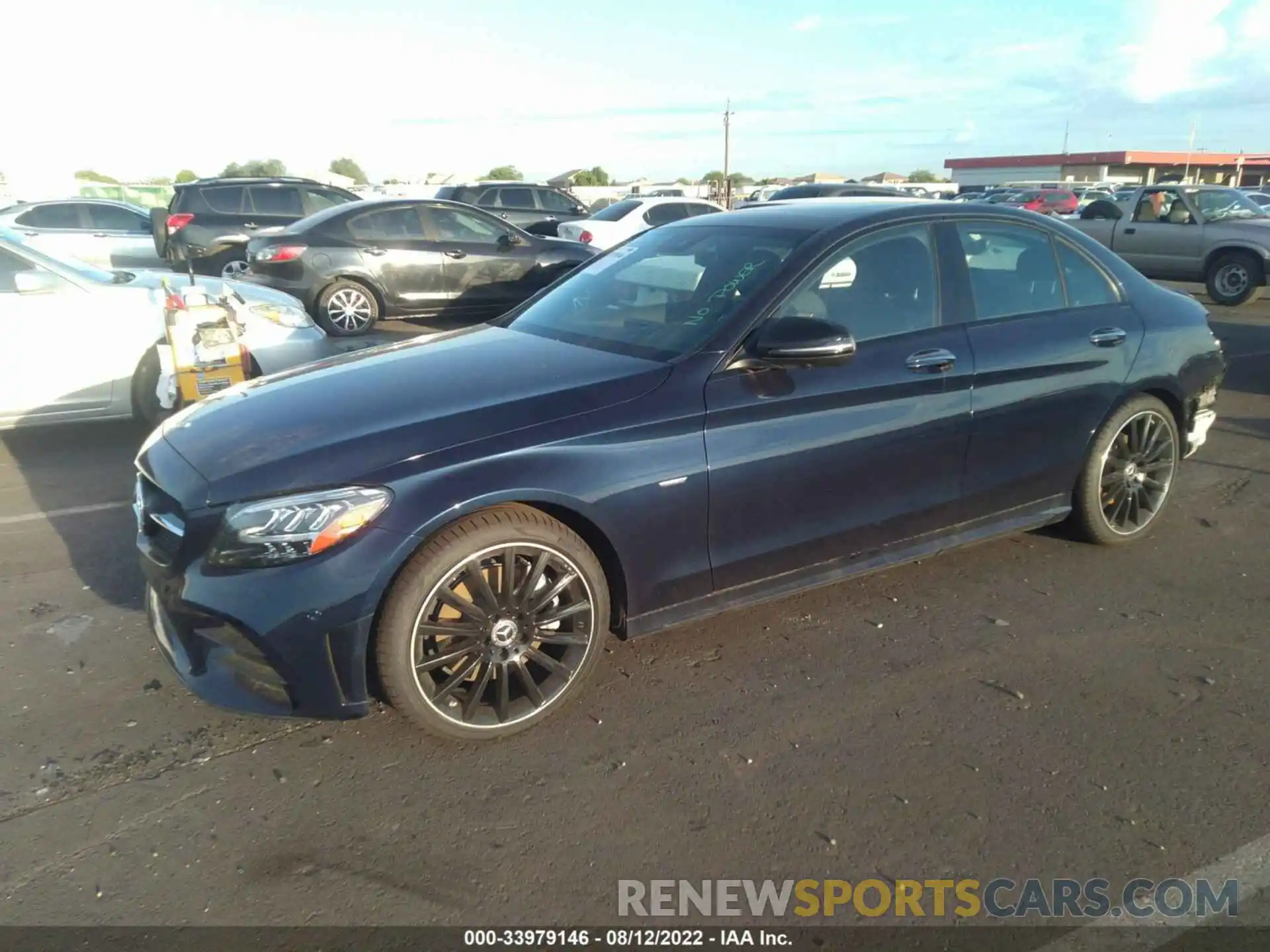 2 Photograph of a damaged car W1KWF8DB3MR632193 MERCEDES-BENZ C-CLASS 2021