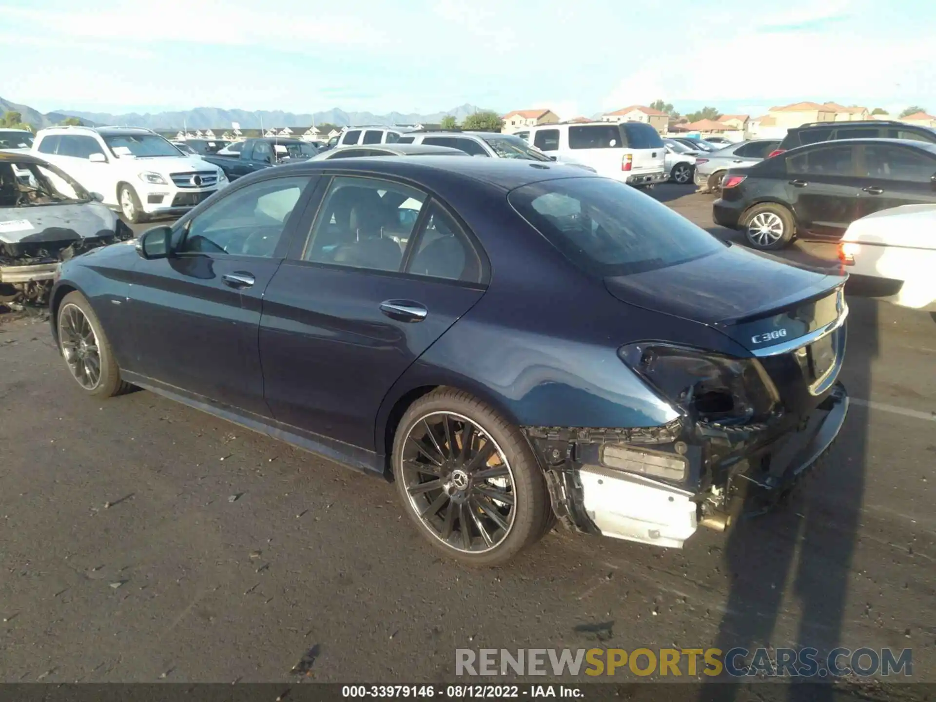 3 Photograph of a damaged car W1KWF8DB3MR632193 MERCEDES-BENZ C-CLASS 2021