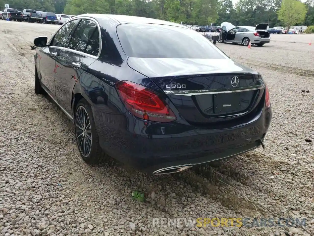 3 Photograph of a damaged car W1KWF8DB3MR632341 MERCEDES-BENZ C-CLASS 2021