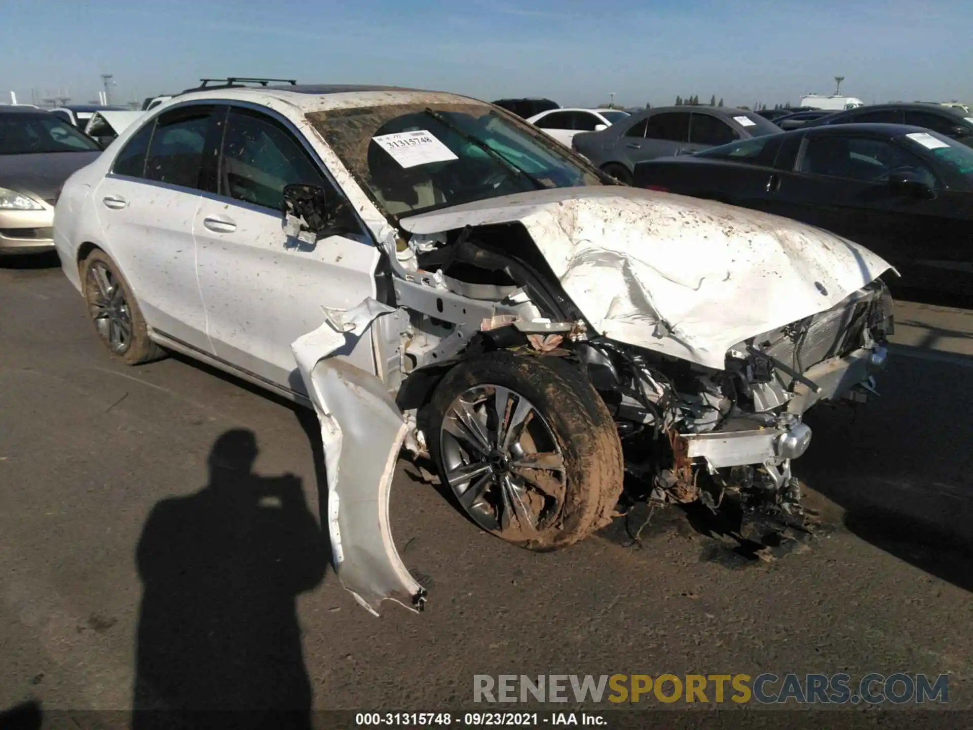 1 Photograph of a damaged car W1KWF8DB3MR639063 MERCEDES-BENZ C-CLASS 2021