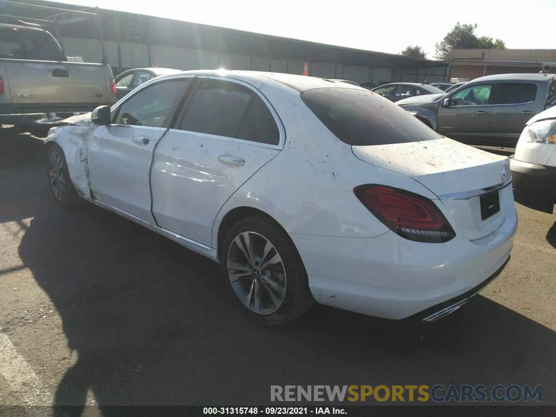 3 Photograph of a damaged car W1KWF8DB3MR639063 MERCEDES-BENZ C-CLASS 2021