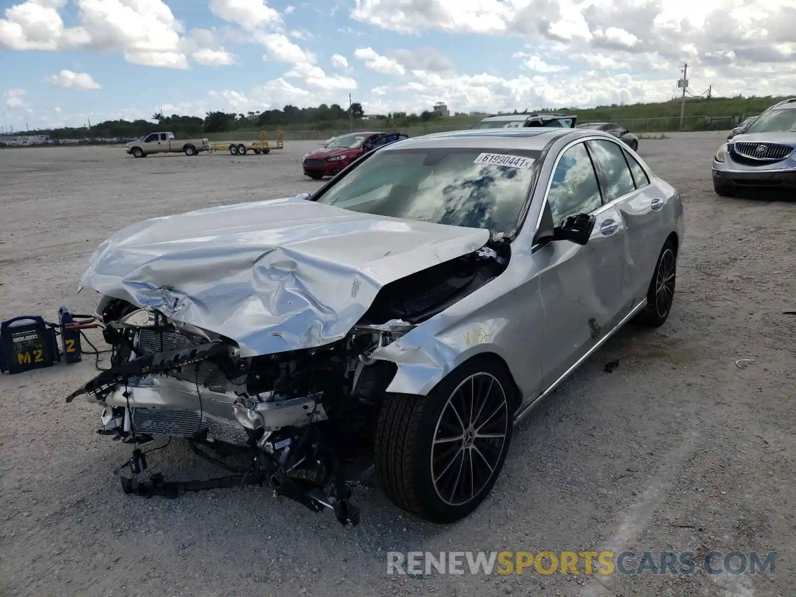 2 Photograph of a damaged car W1KWF8DB3MR644702 MERCEDES-BENZ C-CLASS 2021