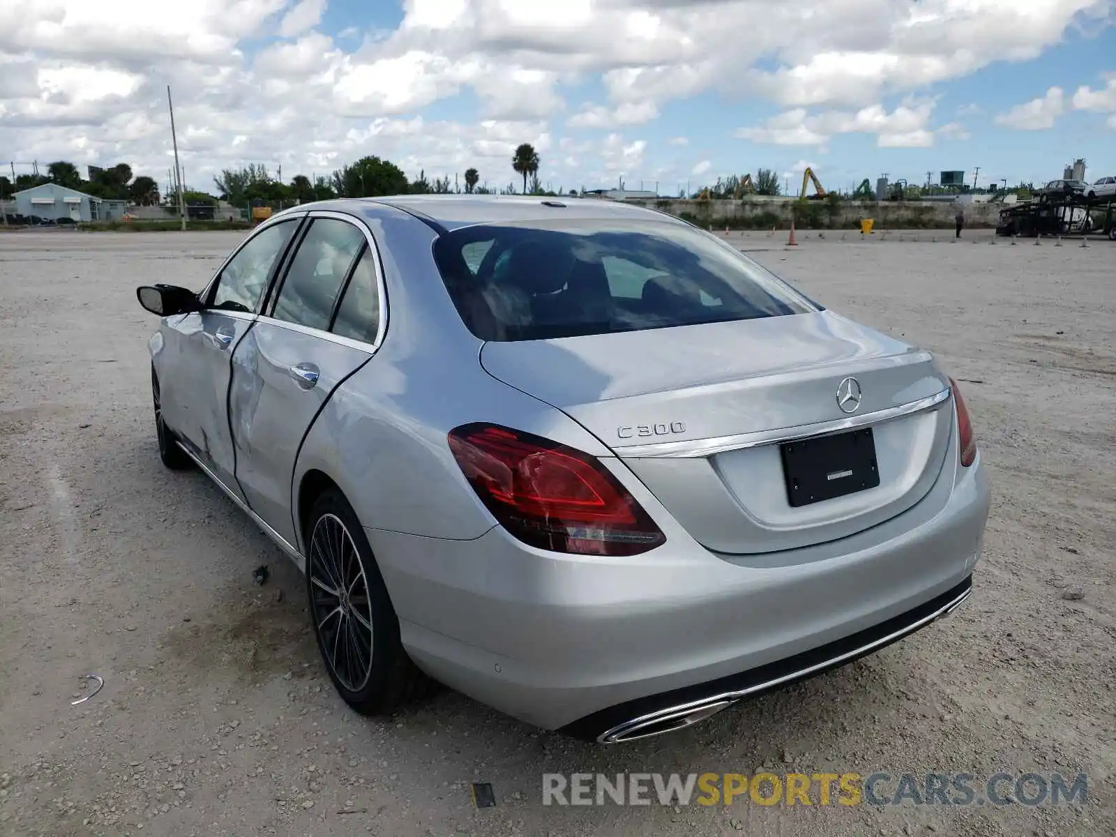 3 Photograph of a damaged car W1KWF8DB3MR644702 MERCEDES-BENZ C-CLASS 2021