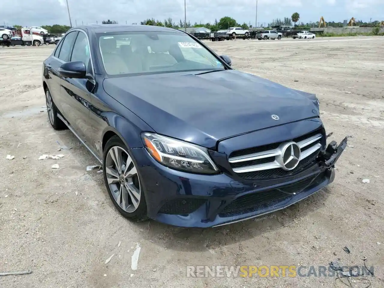 1 Photograph of a damaged car W1KWF8DB3MR653464 MERCEDES-BENZ C-CLASS 2021