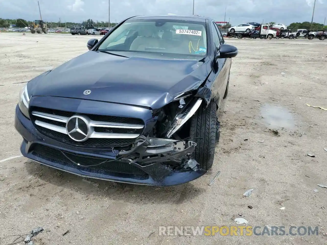 9 Photograph of a damaged car W1KWF8DB3MR653464 MERCEDES-BENZ C-CLASS 2021