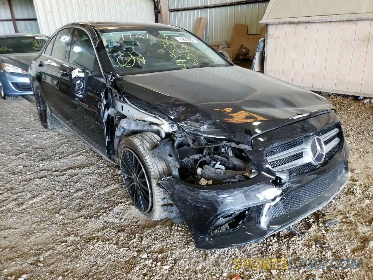 1 Photograph of a damaged car W1KWF8DB4MR615421 MERCEDES-BENZ C-CLASS 2021