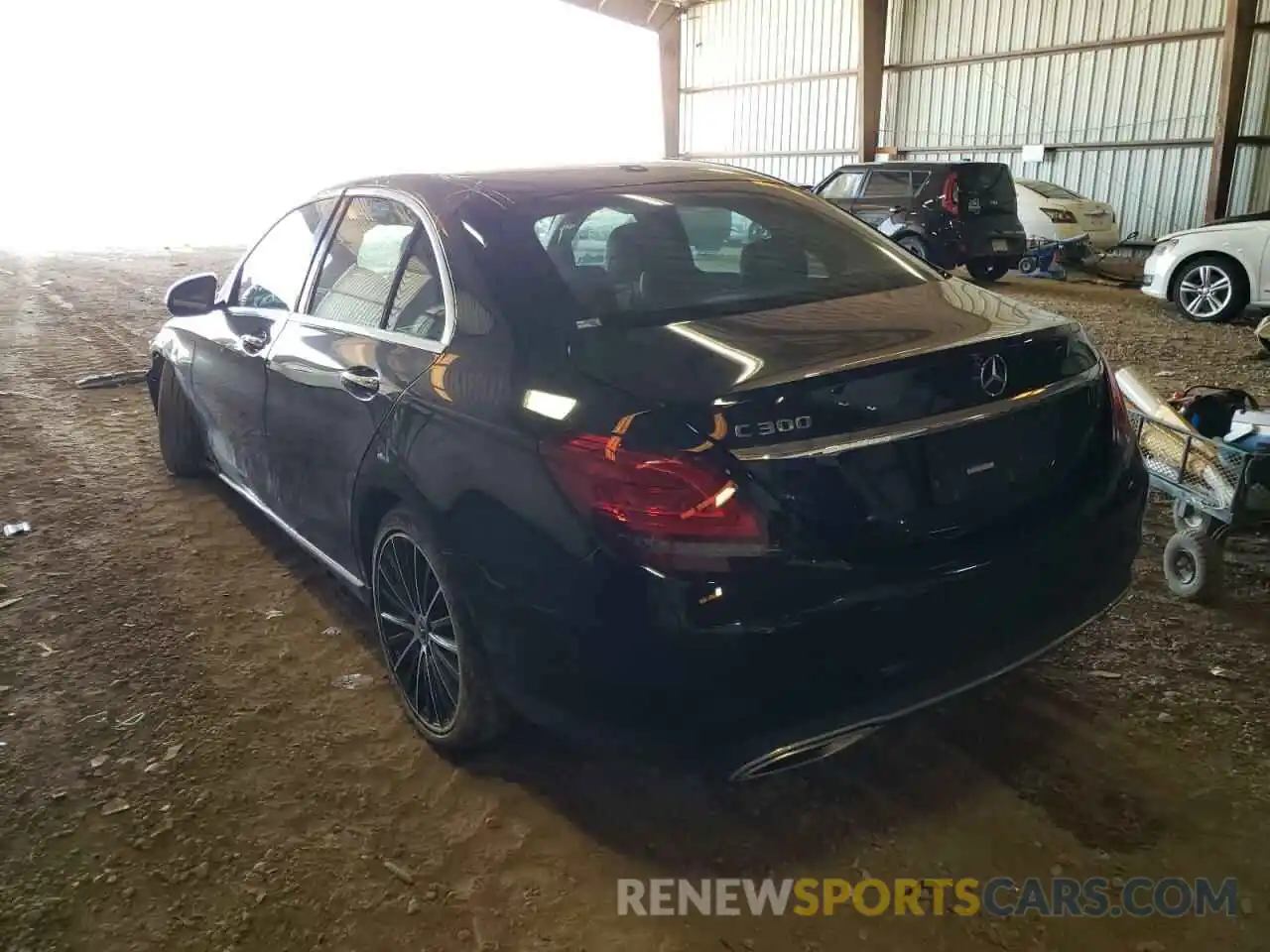 3 Photograph of a damaged car W1KWF8DB4MR615421 MERCEDES-BENZ C-CLASS 2021