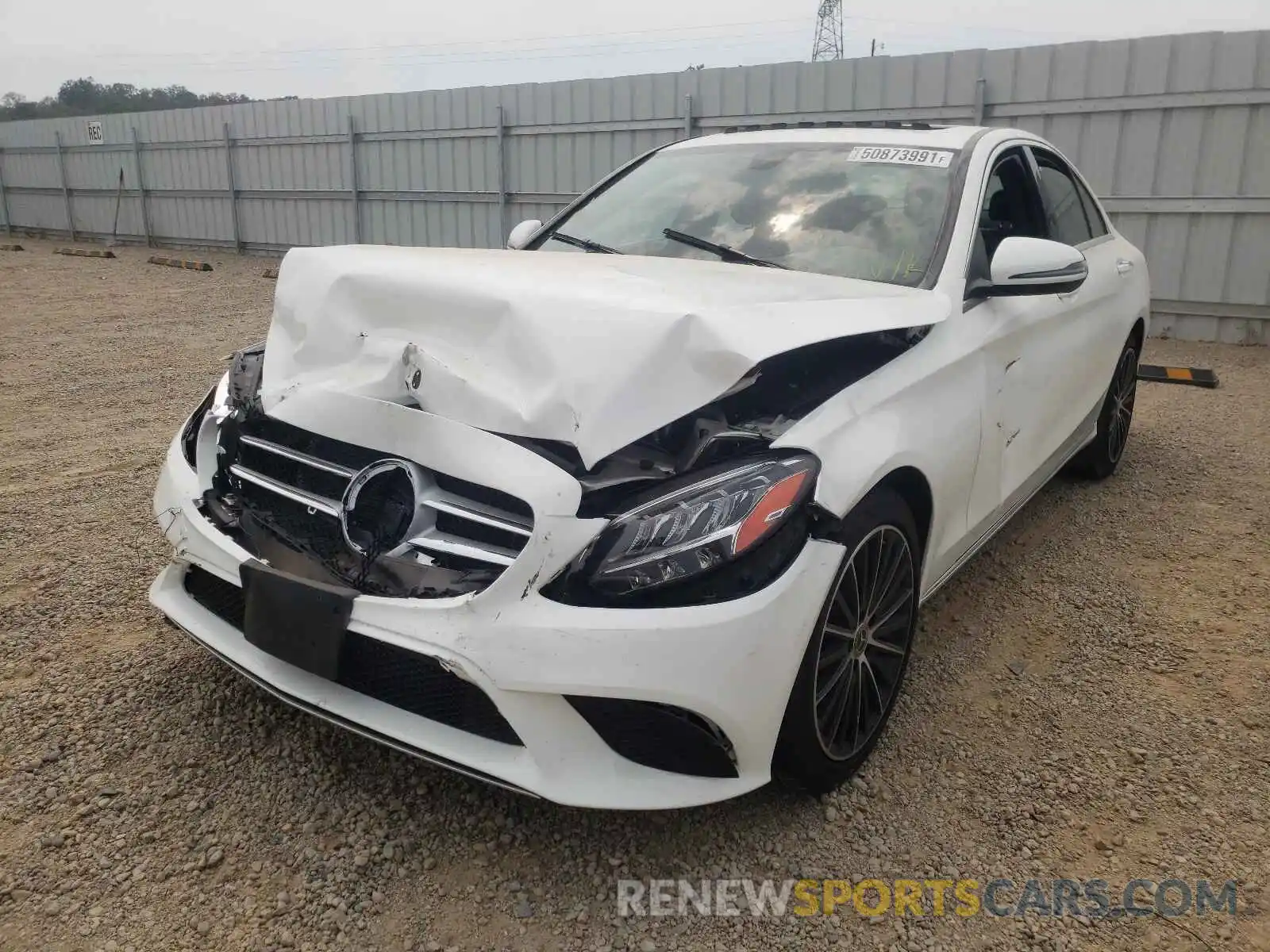 2 Photograph of a damaged car W1KWF8DB4MR617783 MERCEDES-BENZ C-CLASS 2021