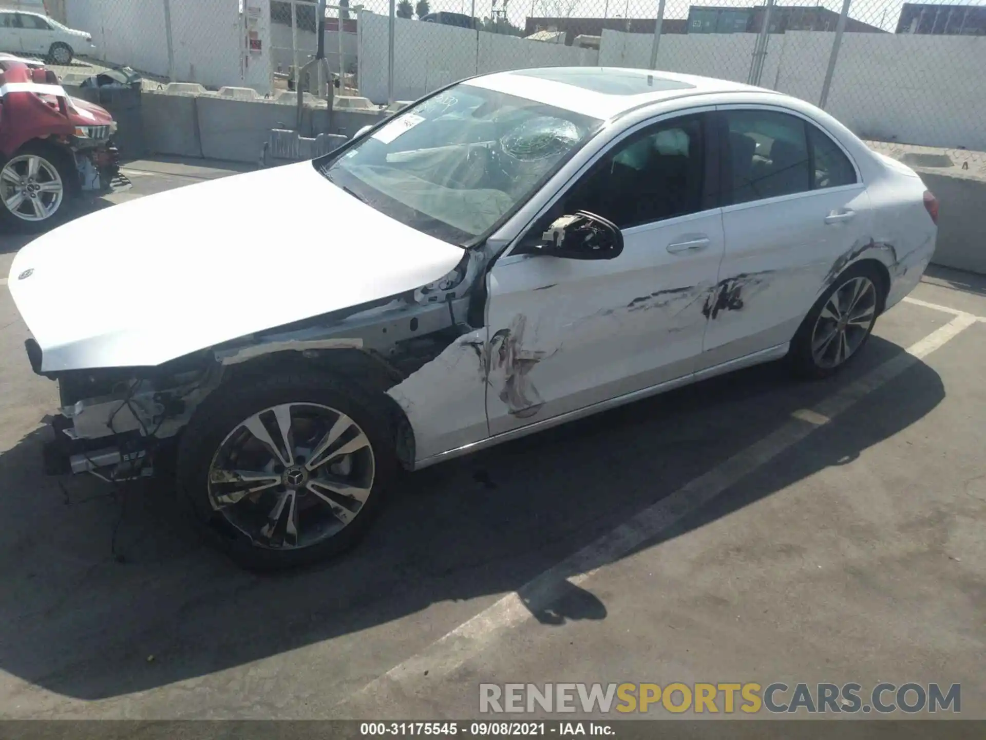 2 Photograph of a damaged car W1KWF8DB4MR621431 MERCEDES-BENZ C-CLASS 2021