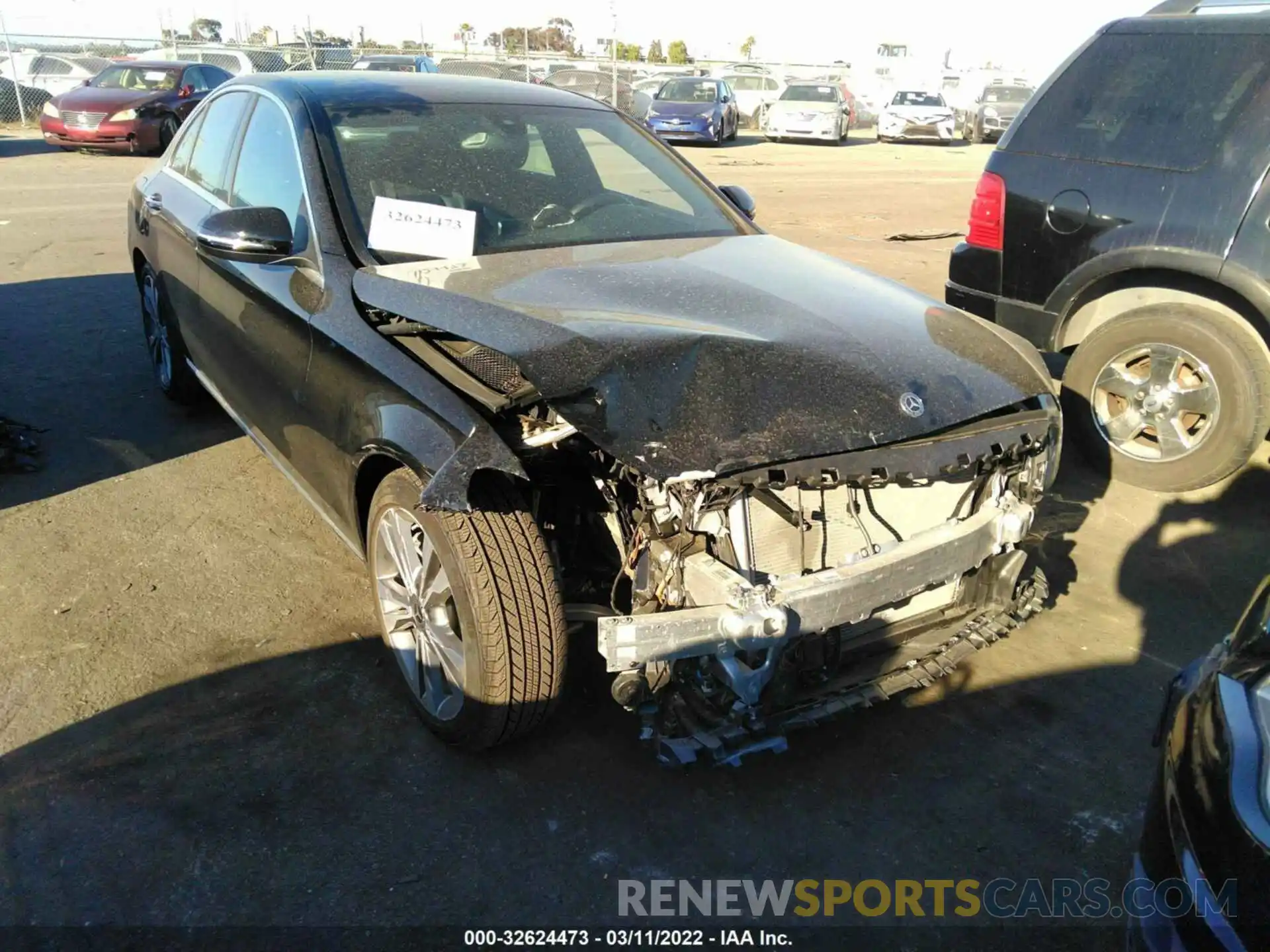 1 Photograph of a damaged car W1KWF8DB4MR622529 MERCEDES-BENZ C-CLASS 2021