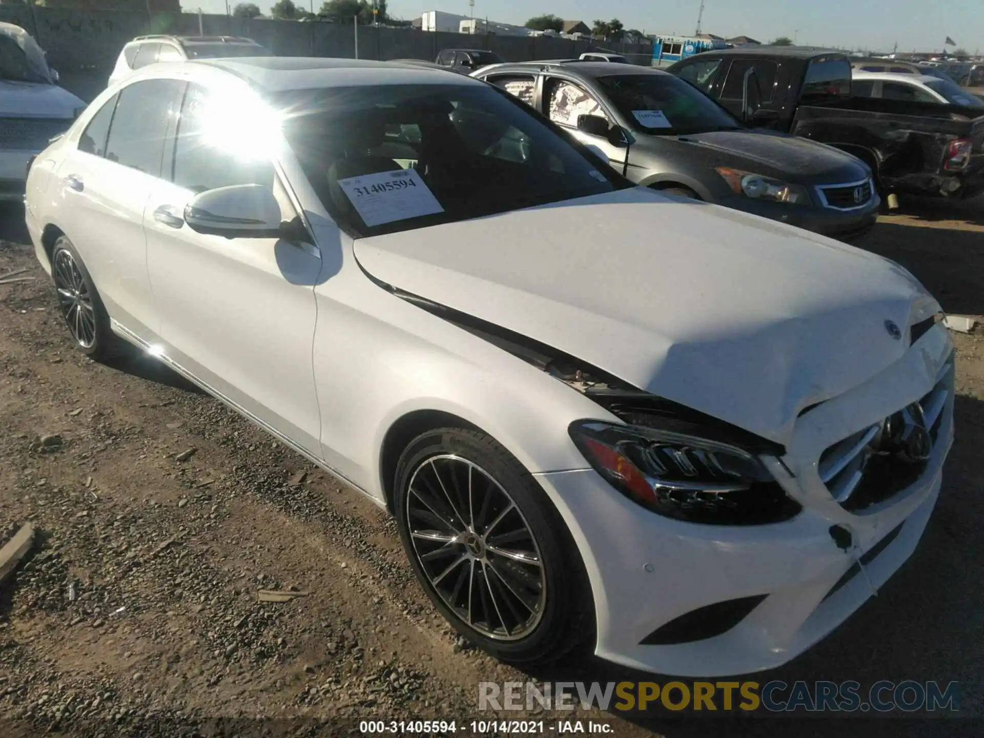 1 Photograph of a damaged car W1KWF8DB4MR628234 MERCEDES-BENZ C-CLASS 2021