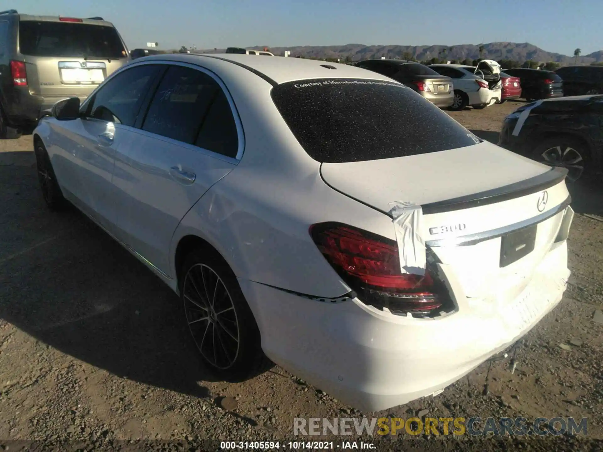 3 Photograph of a damaged car W1KWF8DB4MR628234 MERCEDES-BENZ C-CLASS 2021