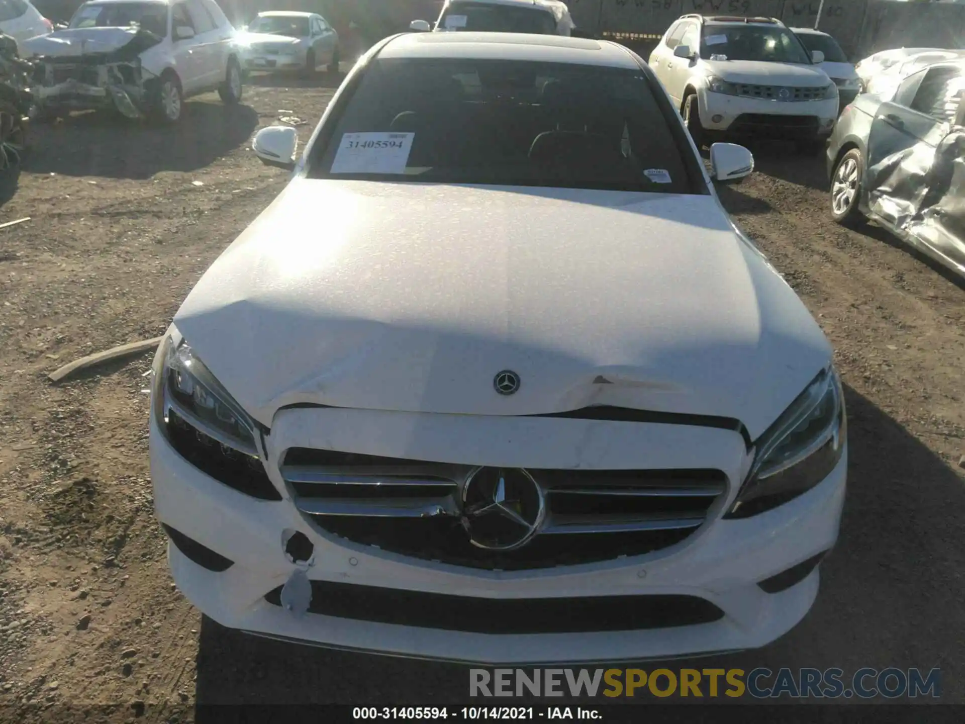 6 Photograph of a damaged car W1KWF8DB4MR628234 MERCEDES-BENZ C-CLASS 2021