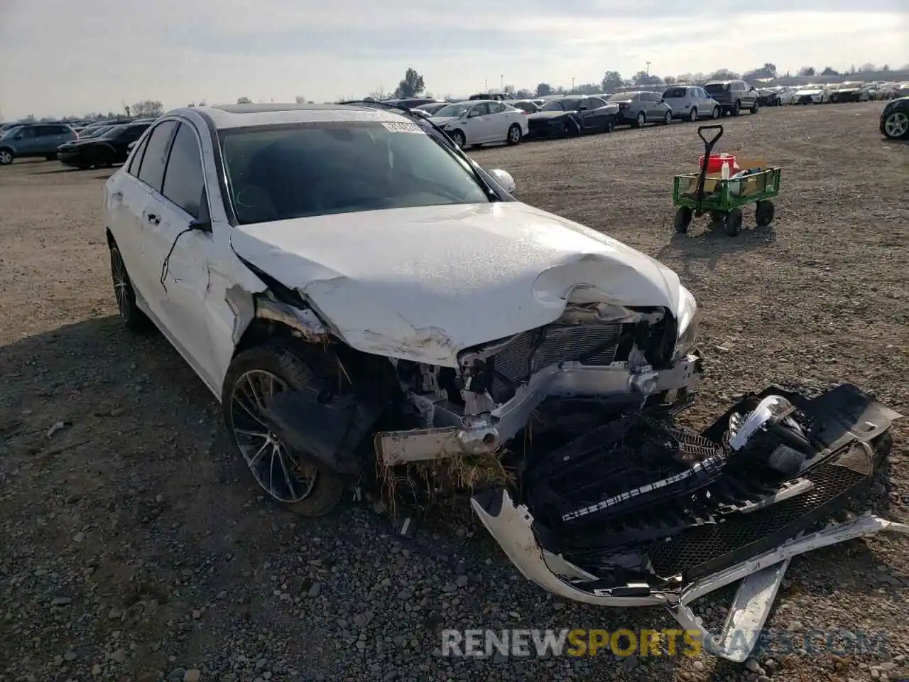 1 Photograph of a damaged car W1KWF8DB4MR637421 MERCEDES-BENZ C-CLASS 2021