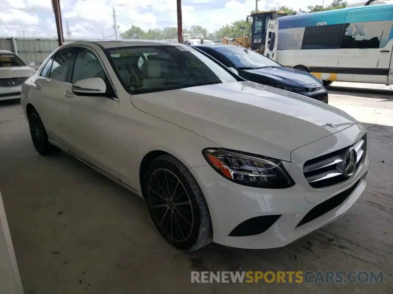 1 Photograph of a damaged car W1KWF8DB4MR644384 MERCEDES-BENZ C-CLASS 2021