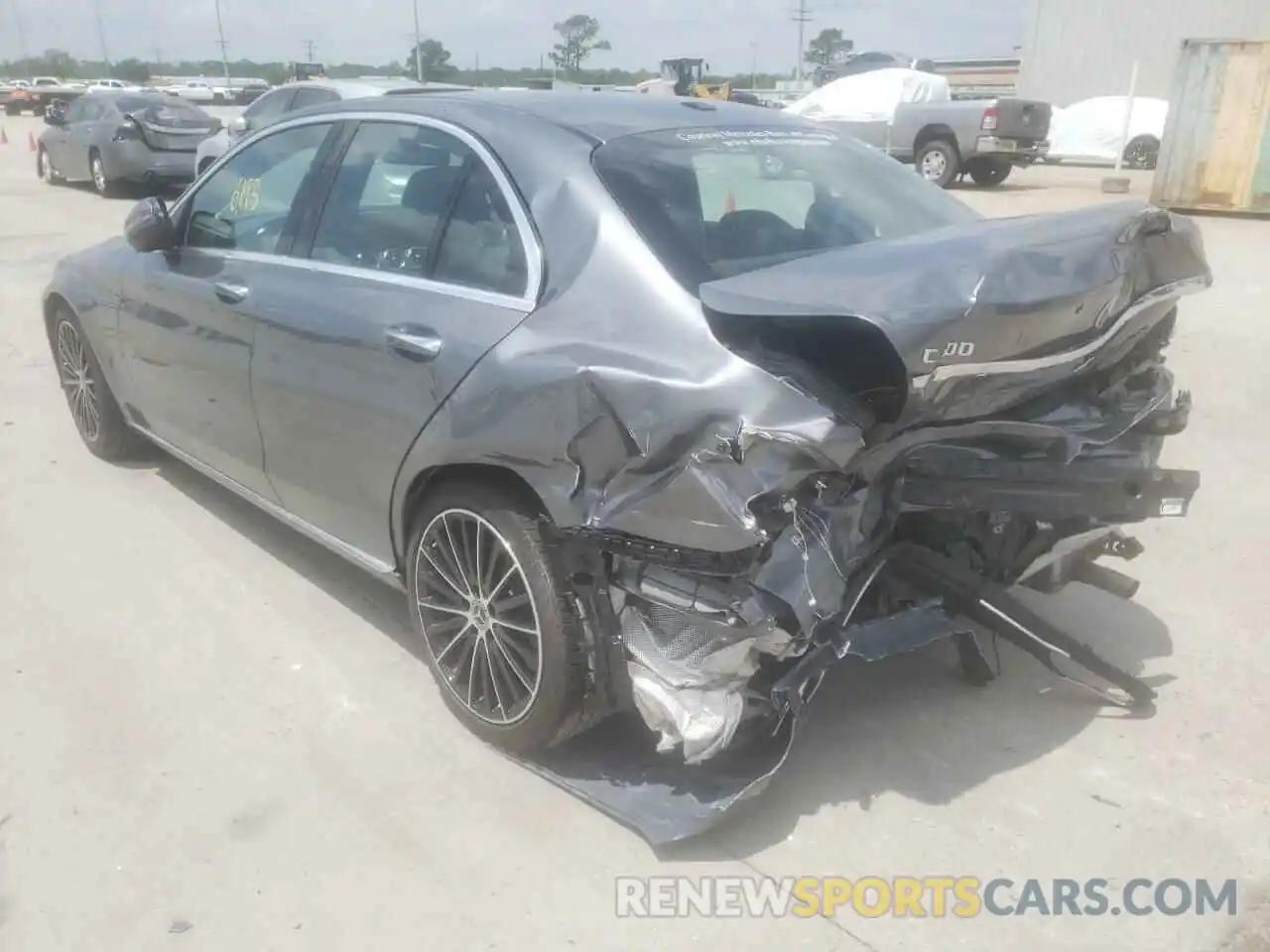 3 Photograph of a damaged car W1KWF8DB4MR645244 MERCEDES-BENZ C-CLASS 2021