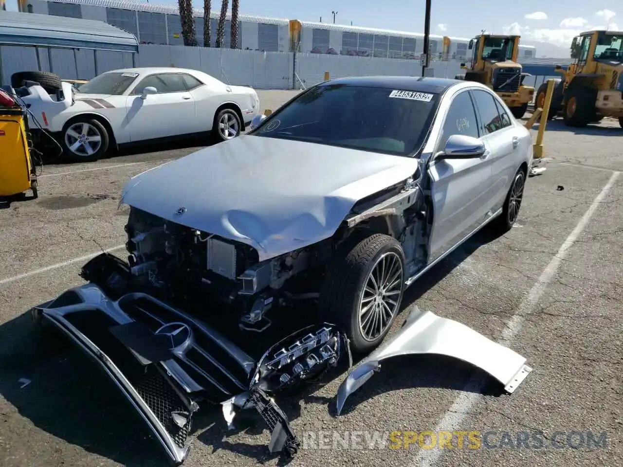 2 Photograph of a damaged car W1KWF8DB4MR645521 MERCEDES-BENZ C-CLASS 2021