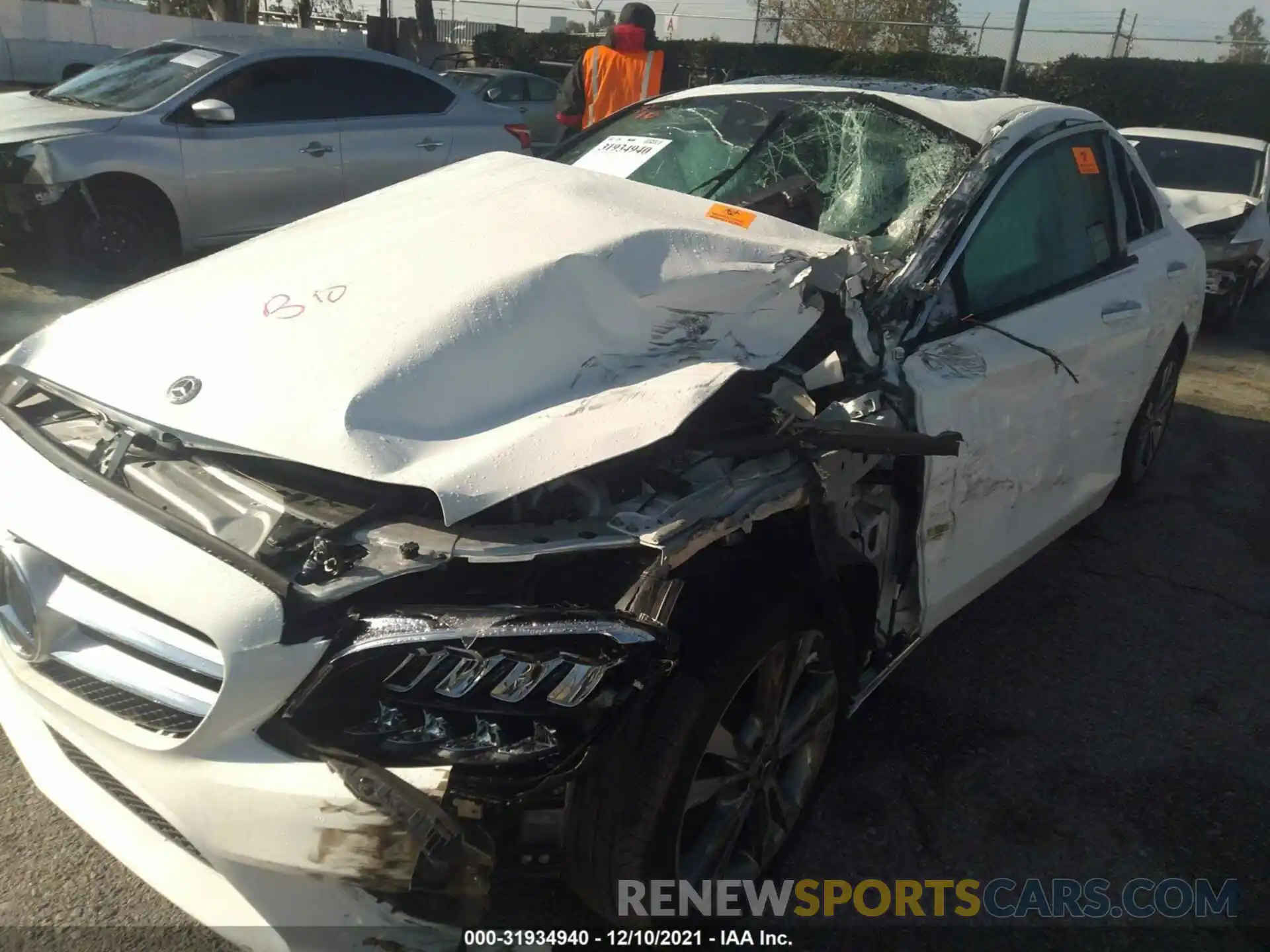 6 Photograph of a damaged car W1KWF8DB4MR646152 MERCEDES-BENZ C-CLASS 2021