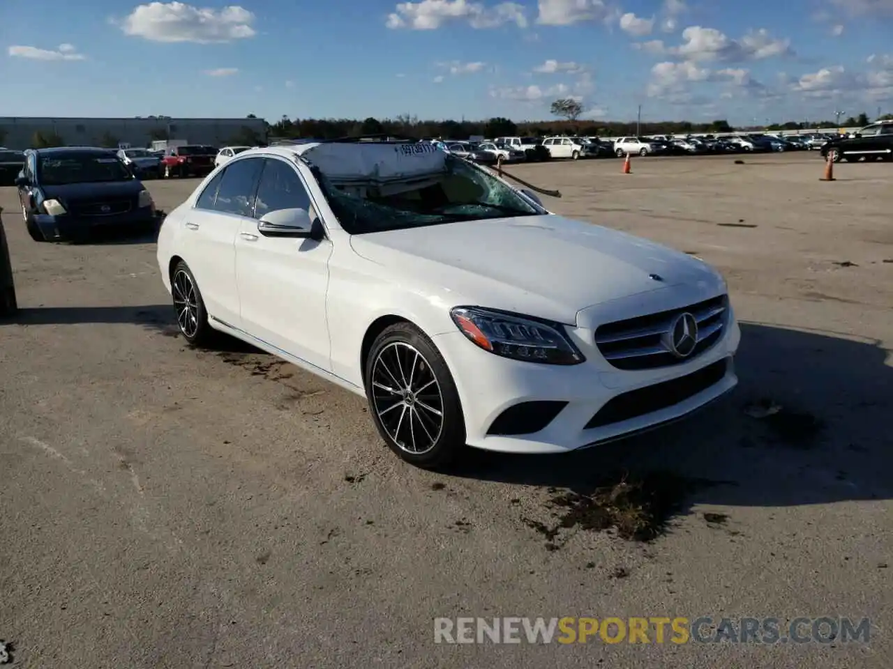 1 Photograph of a damaged car W1KWF8DB4MR646877 MERCEDES-BENZ C-CLASS 2021