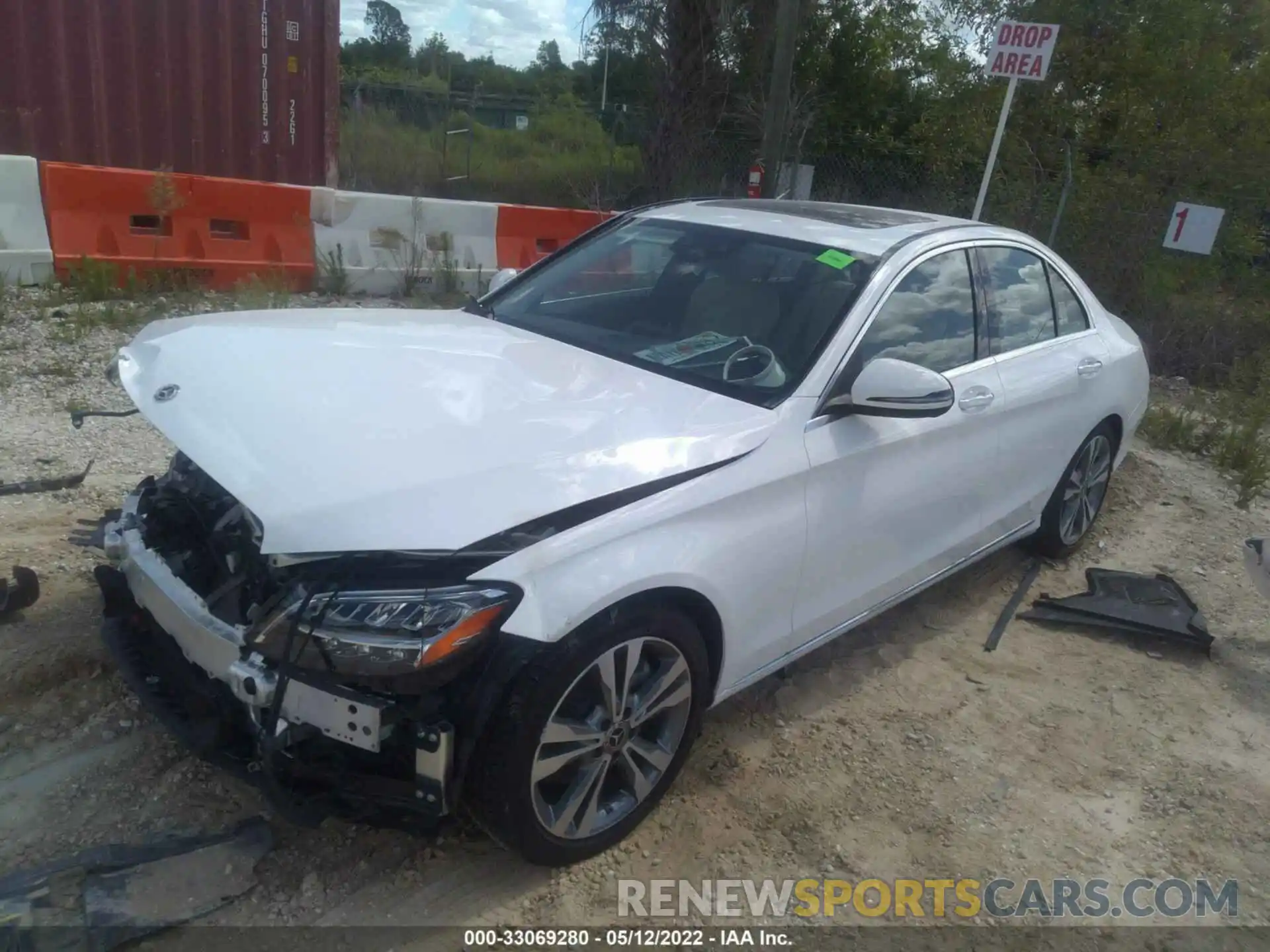 2 Photograph of a damaged car W1KWF8DB5MR605092 MERCEDES-BENZ C-CLASS 2021