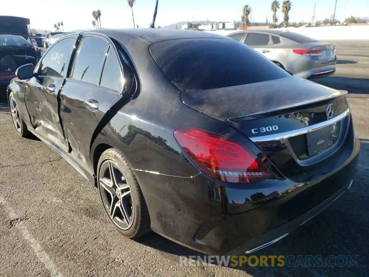 3 Photograph of a damaged car W1KWF8DB5MR608168 MERCEDES-BENZ C-CLASS 2021