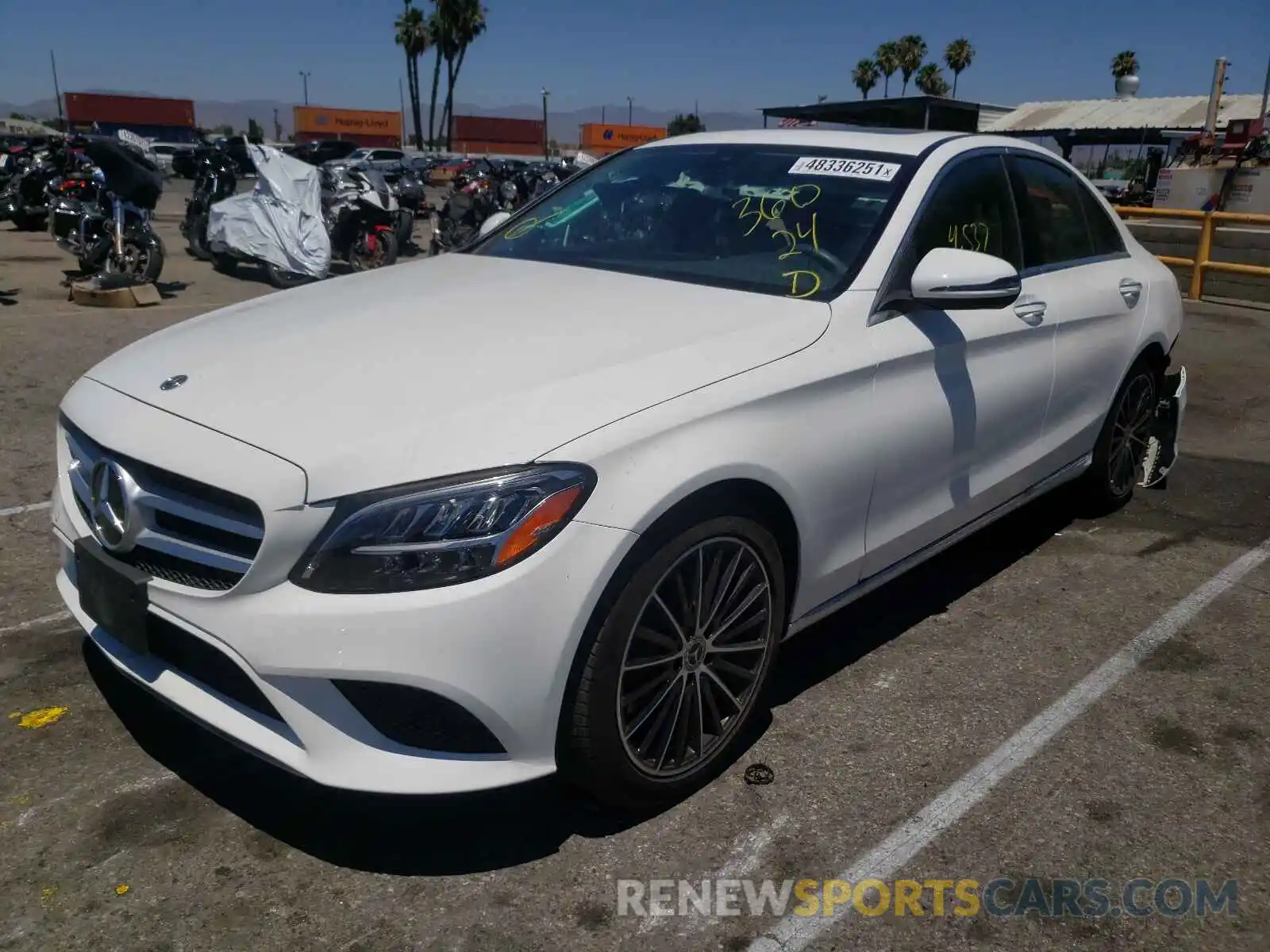 2 Photograph of a damaged car W1KWF8DB5MR610065 MERCEDES-BENZ C-CLASS 2021