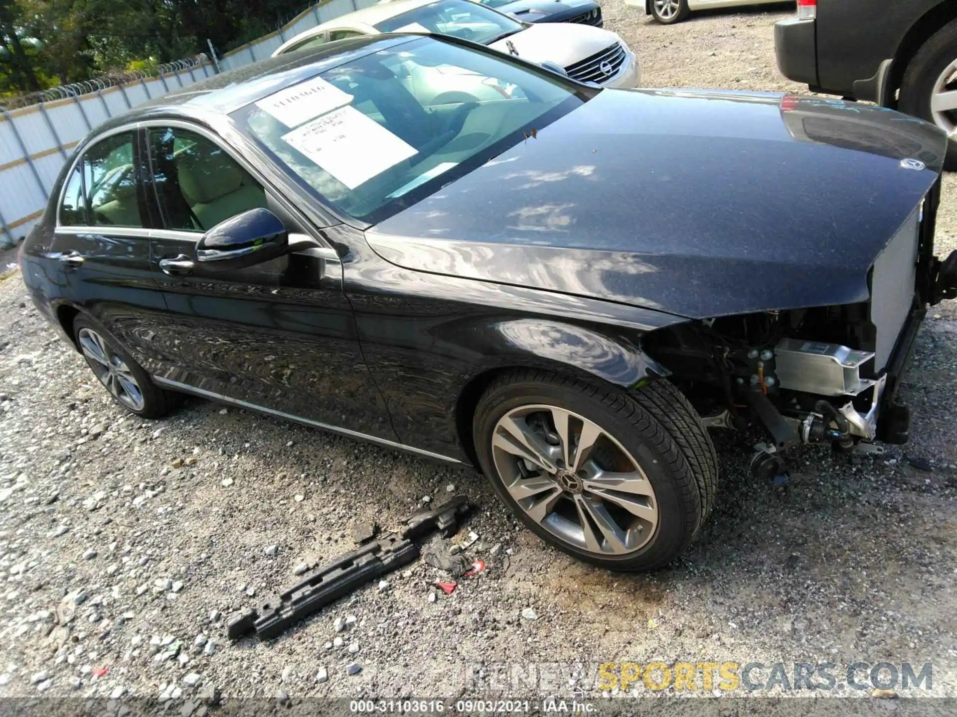 1 Photograph of a damaged car W1KWF8DB5MR616531 MERCEDES-BENZ C-CLASS 2021