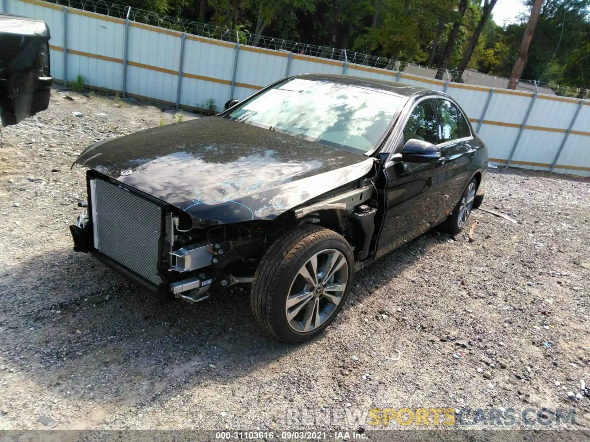 2 Photograph of a damaged car W1KWF8DB5MR616531 MERCEDES-BENZ C-CLASS 2021