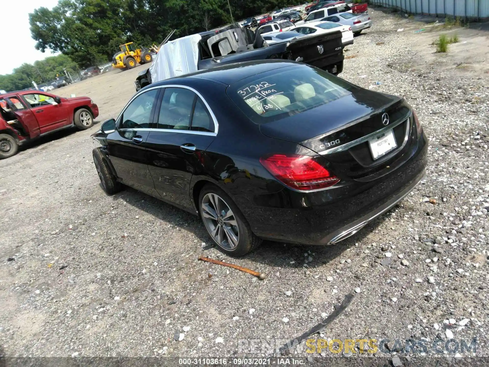 3 Photograph of a damaged car W1KWF8DB5MR616531 MERCEDES-BENZ C-CLASS 2021