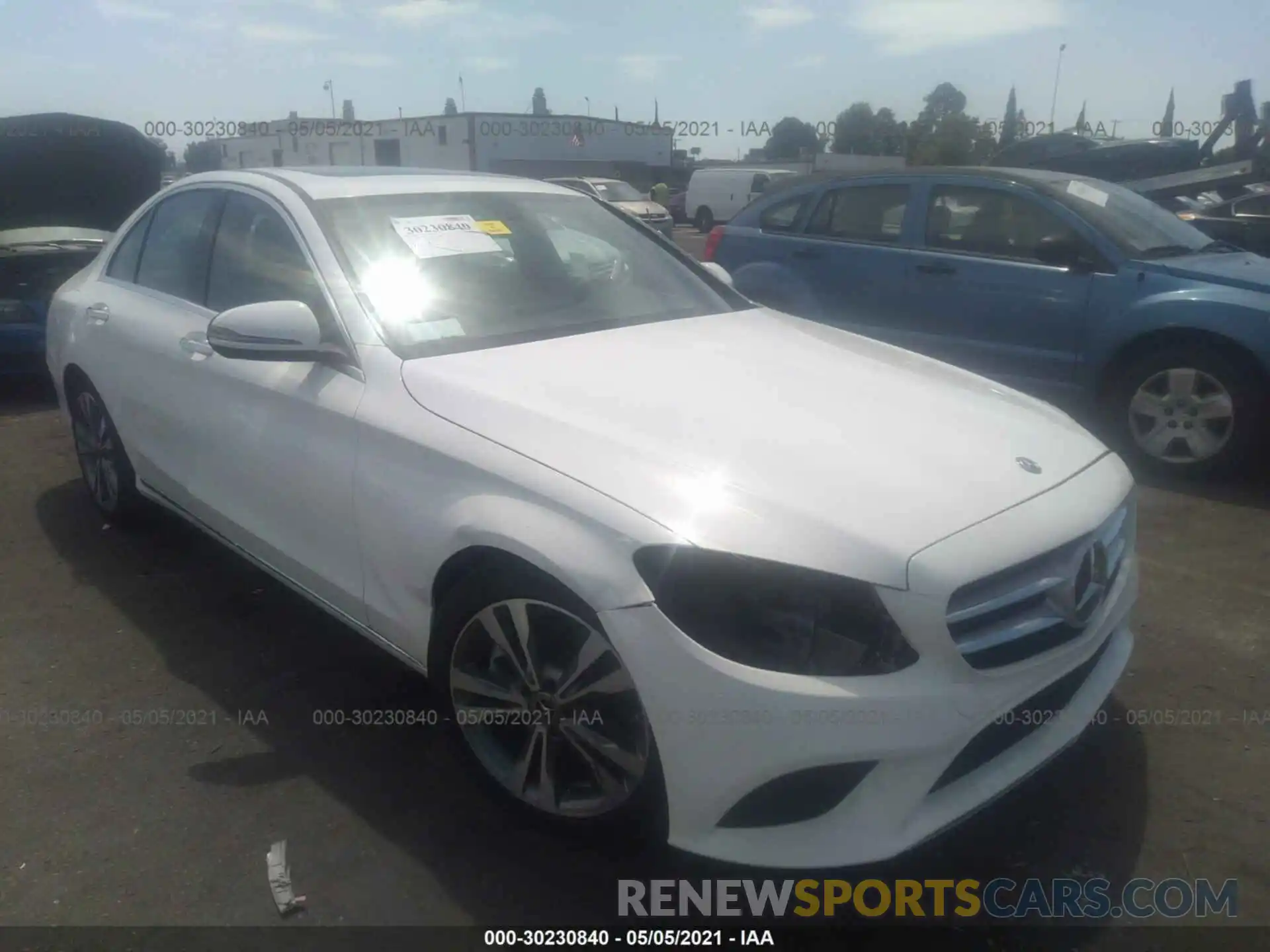 1 Photograph of a damaged car W1KWF8DB5MR621017 MERCEDES-BENZ C-CLASS 2021