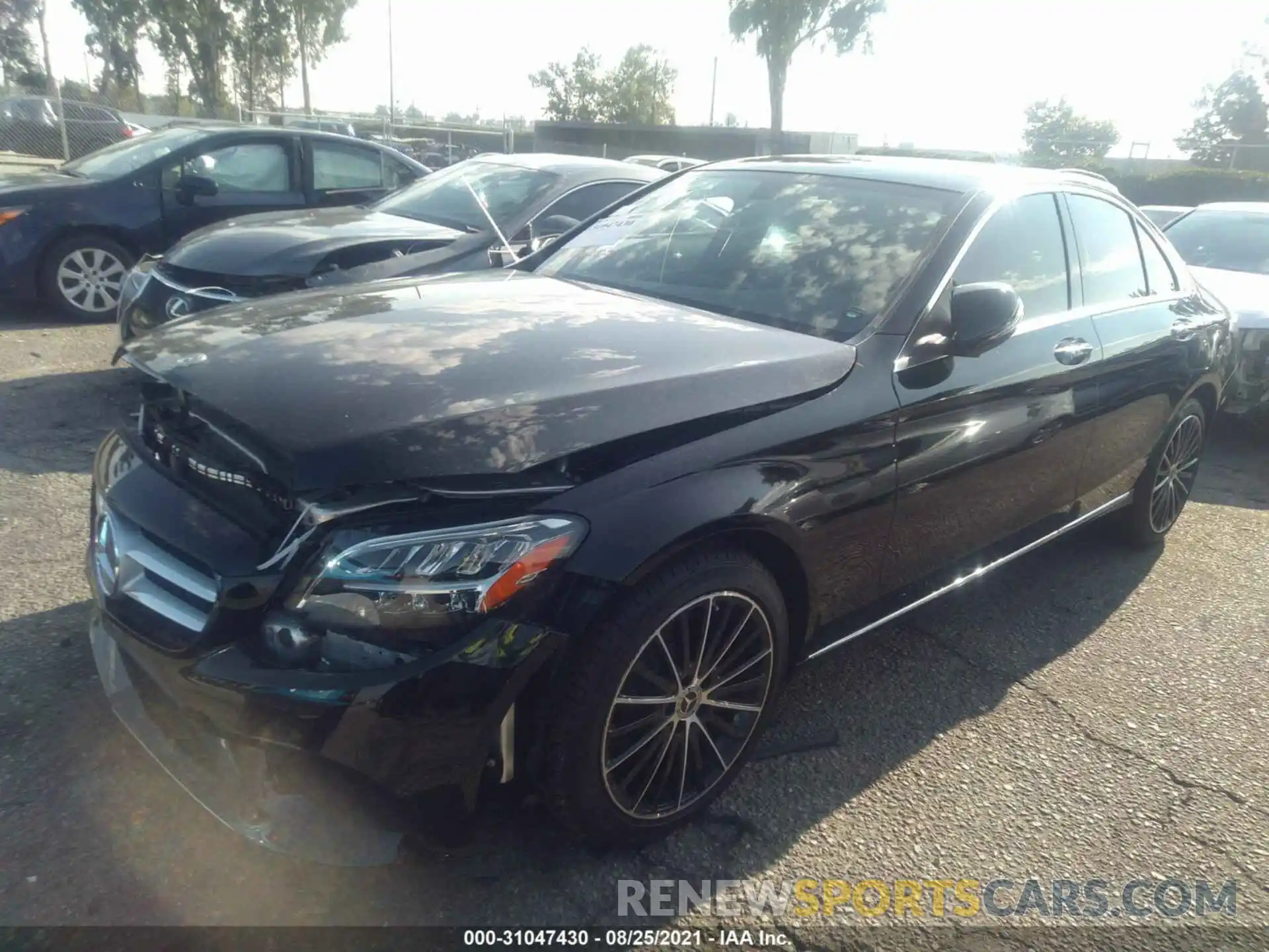 2 Photograph of a damaged car W1KWF8DB5MR628727 MERCEDES-BENZ C-CLASS 2021