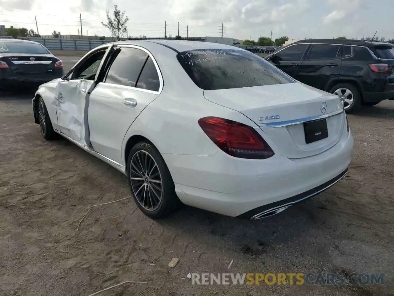 3 Photograph of a damaged car W1KWF8DB5MR651988 MERCEDES-BENZ C-CLASS 2021