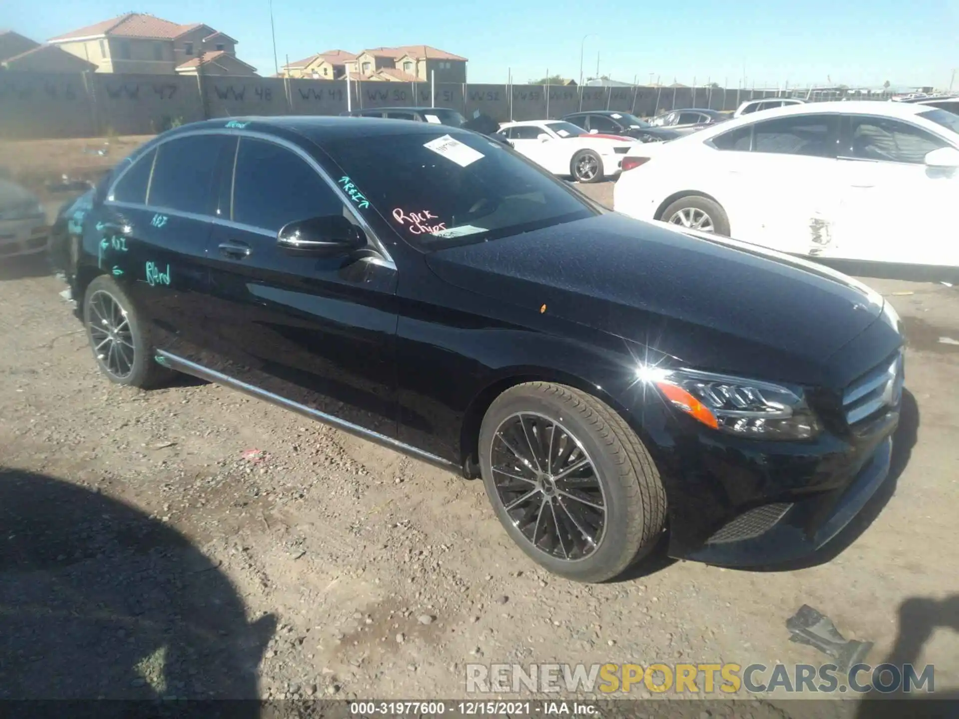 1 Photograph of a damaged car W1KWF8DB5MR652784 MERCEDES-BENZ C-CLASS 2021