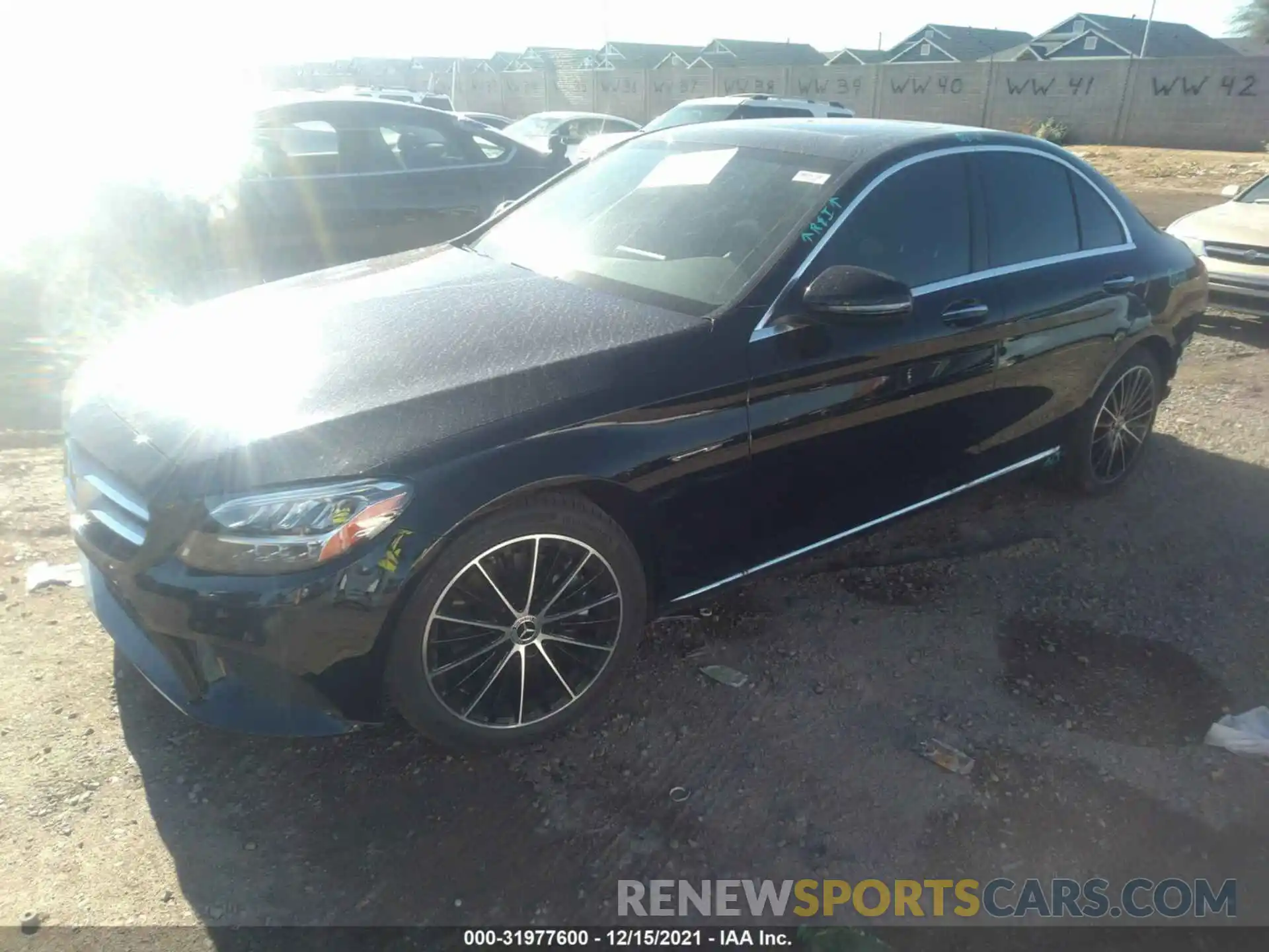 2 Photograph of a damaged car W1KWF8DB5MR652784 MERCEDES-BENZ C-CLASS 2021