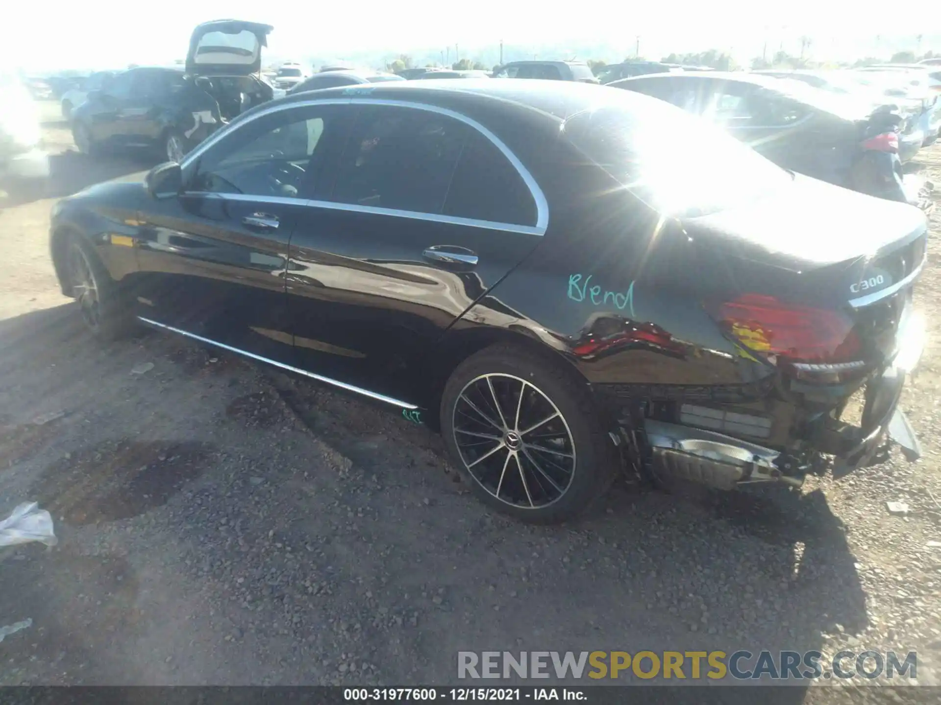 3 Photograph of a damaged car W1KWF8DB5MR652784 MERCEDES-BENZ C-CLASS 2021