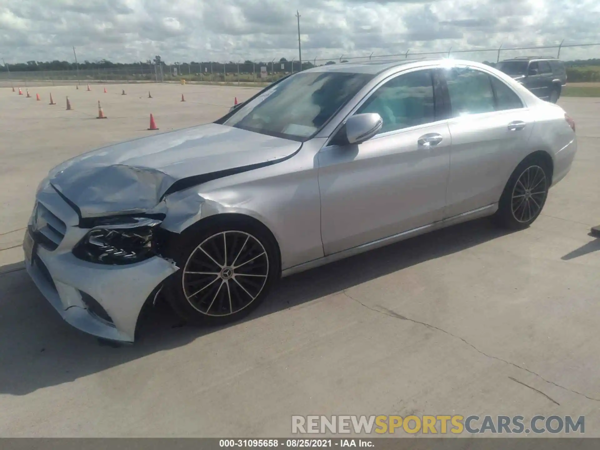 2 Photograph of a damaged car W1KWF8DB6MR608079 MERCEDES-BENZ C-CLASS 2021