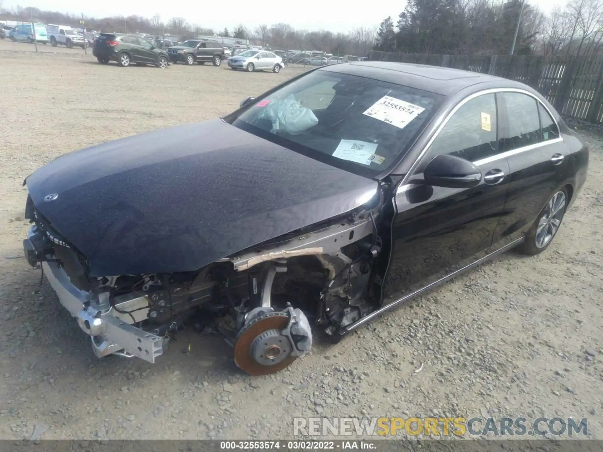 2 Photograph of a damaged car W1KWF8DB6MR608308 MERCEDES-BENZ C-CLASS 2021