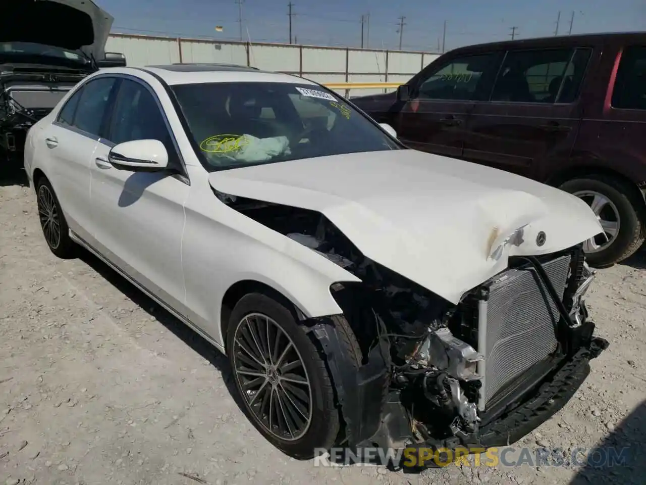 1 Photograph of a damaged car W1KWF8DB6MR610687 MERCEDES-BENZ C-CLASS 2021