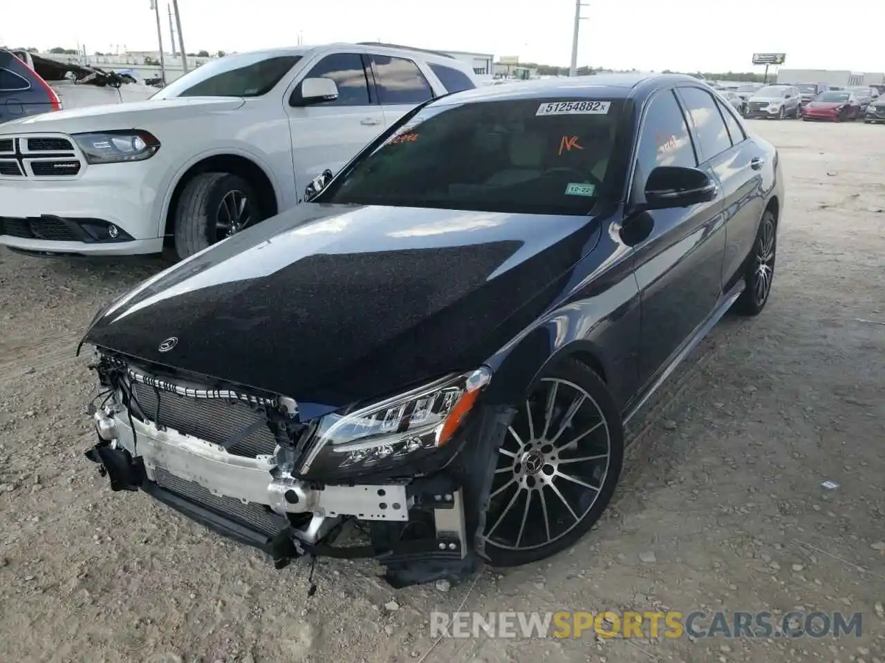 2 Photograph of a damaged car W1KWF8DB6MR612942 MERCEDES-BENZ C-CLASS 2021