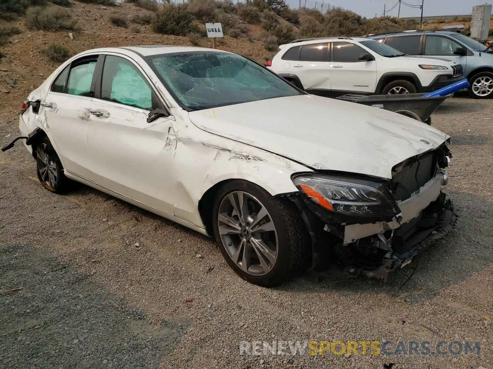 1 Photograph of a damaged car W1KWF8DB6MR614206 MERCEDES-BENZ C-CLASS 2021