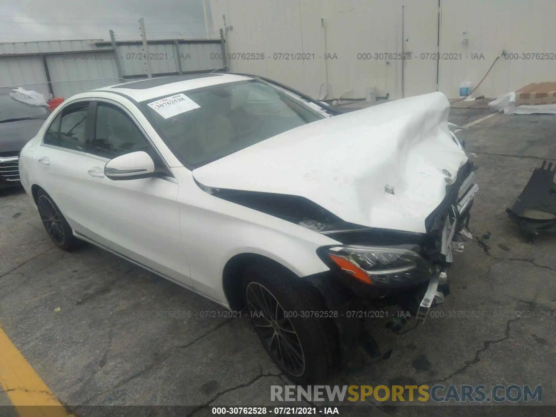 1 Photograph of a damaged car W1KWF8DB6MR619793 MERCEDES-BENZ C-CLASS 2021